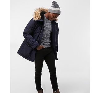 Express Men’s Faux Fur Parka